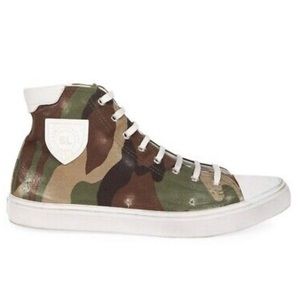 Men's Yves Saint Laurent "Bedford" Camo High Top Sneakers - Size 13 US (47EU)